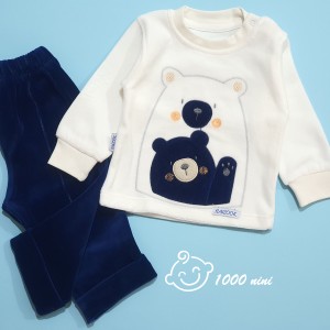 بلوز شلوار مخمل خرس باروک کد 435