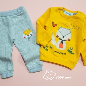 ست بلوز شلوار تو کرکی روباه الما کیدز