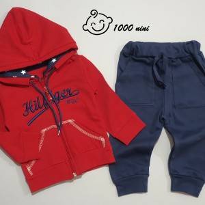 ست سویشرت شلوار قرمز بیبی وان