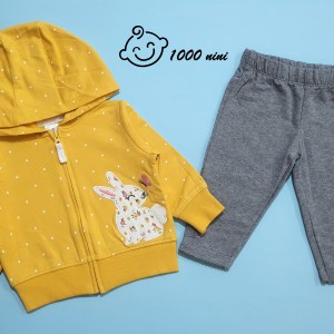 سویشرت شلوار خرگوش زرد کارترز