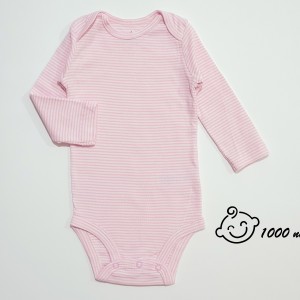 بادی آستین بلند راه راه صورتی کارترز