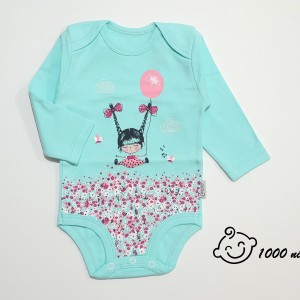 زیردکمه ای آستین بلند دختر و بادکنک کوکالو