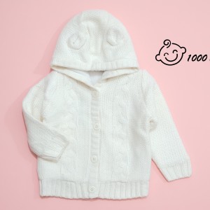 ژاکت بافت سفید لوپیلو