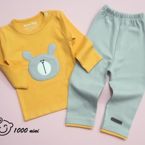 بلوز و شلوار خرس گلدوزی نی نی تاپ