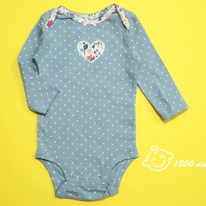 بادی آستین بلند قلب خال خالی کارترز