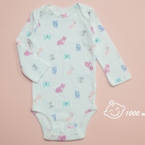 بادی آستین بلند دخترانه حیوانات کارترز