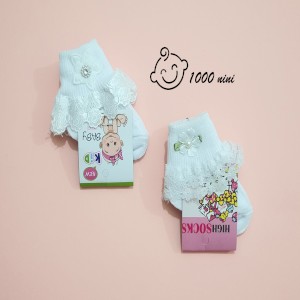 جوراب لبه تور گلدار