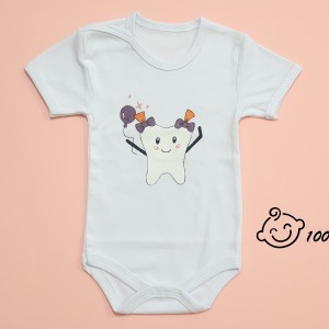 بادی آستین کوتاه طرح دندونی ۲