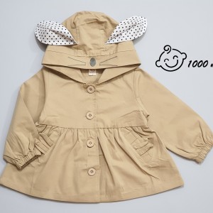 بارونی دخترانه کلاه دار