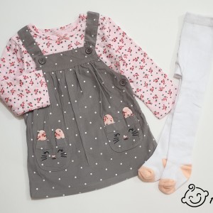 سارافون سه تکه گربه خاکستری