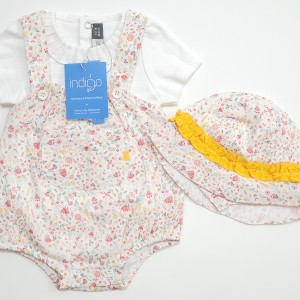 ست 3 تکه دخترانه گلدار ایندیگو 19765