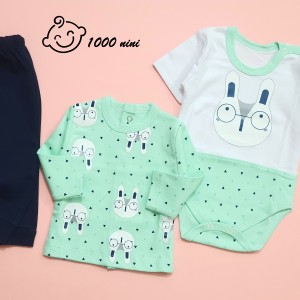 ست 3 تکه طرح خرگوش عینکی گود مارک 3172