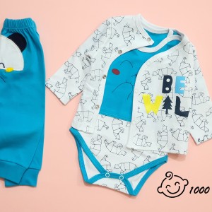 ست 3 تکه طرح خرس آبی گود مارک