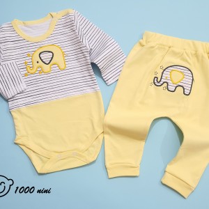 ست 2 تکه طرح فیل زرد گود مارک 3157