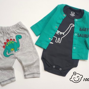 ست 3 تکه طرح دایناسور هومن