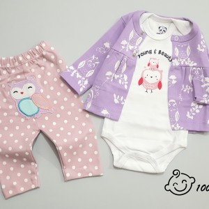 ست 3 تکه طرح جغد هومن