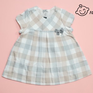 پیراهن چهارخانه کلاسیک تک پاپیون ایندیگو 29711