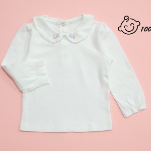 بلوز یقه ب ب گلدوزی