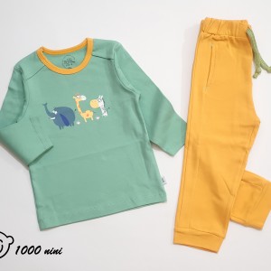 ست 2 تکه آستین بلند zoo نیلی