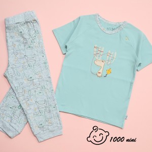 ست 2 تکه آستین کوتاه گوزن نیلی