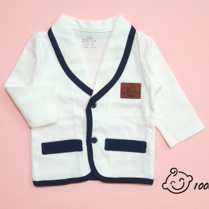 کت طرح سرمه ای راه راه نیلی