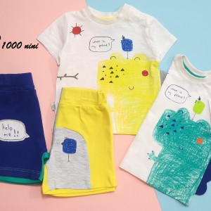 ست تیشرت و شلوارک تمساح تانگز کد 2205