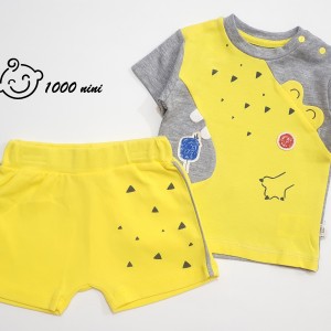 ست تیشرت و شلوارک کروکودیل تانگز کد 2204