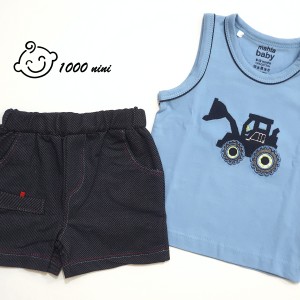 رکابی شورت بیل سرمه ای مهتابیبی 3587