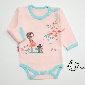 زیردکمه ای آستین بلند پرنده شاد لوپتو