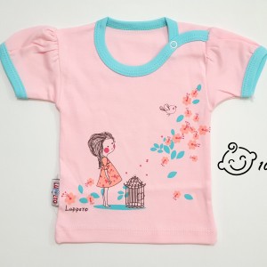 تیشرت آستین کوتاه پرنده شاد لوپتو