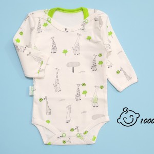 زیردکمه ای آستین بلند زرافه سبز لوپتو