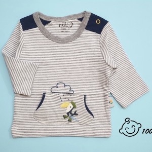 تی شرت آستین بلند طرح توکا نیلی