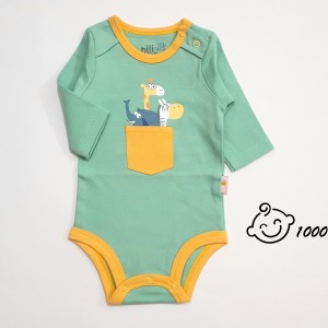 زیردکمه ای آستین بلند zoo نیلی