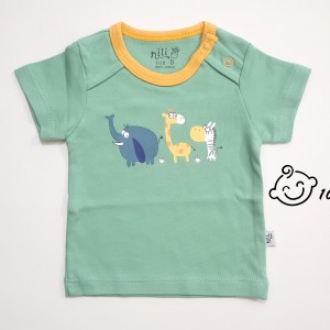 تی شرت آستین کوتاه طرح zoo نیلی