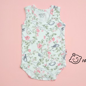 زیردکمه ای رکابی طرح گنجشک نیلی