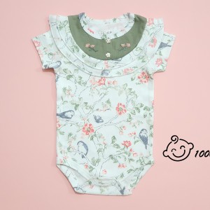 زیردکمه ای آستین کوتاه گنجشک نیلی