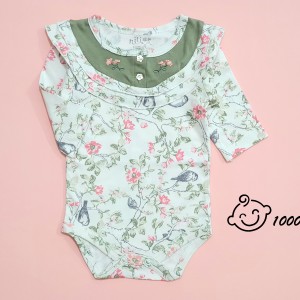 زیردکمه ای آستین بلند گنجشک نیلی