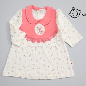 پیراهن آستین بلند طرح قاب عکس نیلی