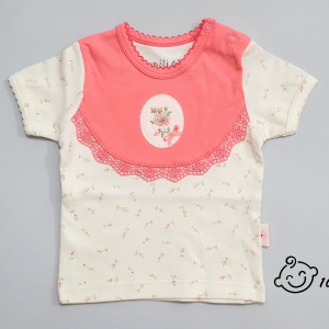 تیشرت آستین کوتاه طرح قاب عکس نیلی