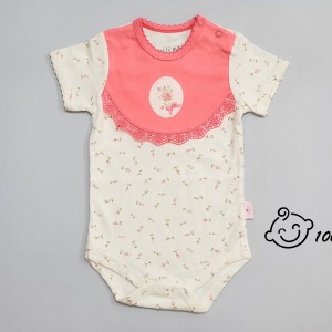 زیردکمه ای آستین کوتاه قاب عکس نیلی