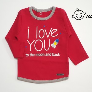 تیشرت آستین بلند طرح موشک کوکالو