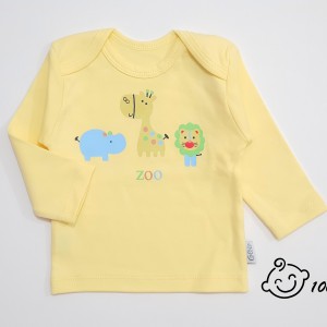 تی شرت آستین بلند طرح باغ وحش لیمویی کوکالو