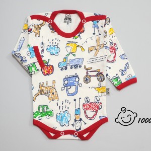 زیر دکمه ای آستین بلند مداد رنگی لیدولند