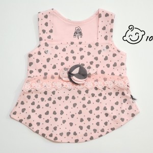 پیراهن طرح قلب و تور لیدولند