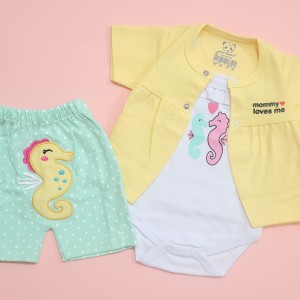 ست 3 تکه تابستانی اسب دریایی هومن