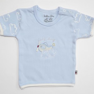 تیشرت آستین کوتاه ابر و هواپیما بیبی دی