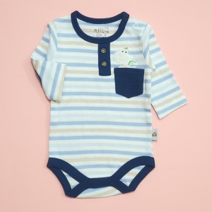 زیردکمه ای آستین بلند دراگون نیلی