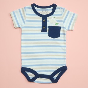 زیردکمه ای آستین کوتاه دراگون نیلی