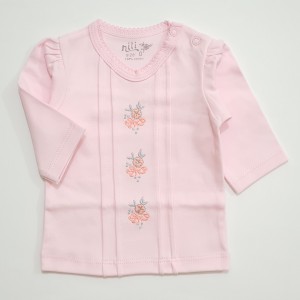 تیشرت آستین بلند طرح نورا نیلی