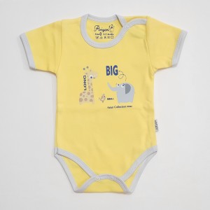 زیردکمه ای آستین کوتاه فیل زرافه آرین